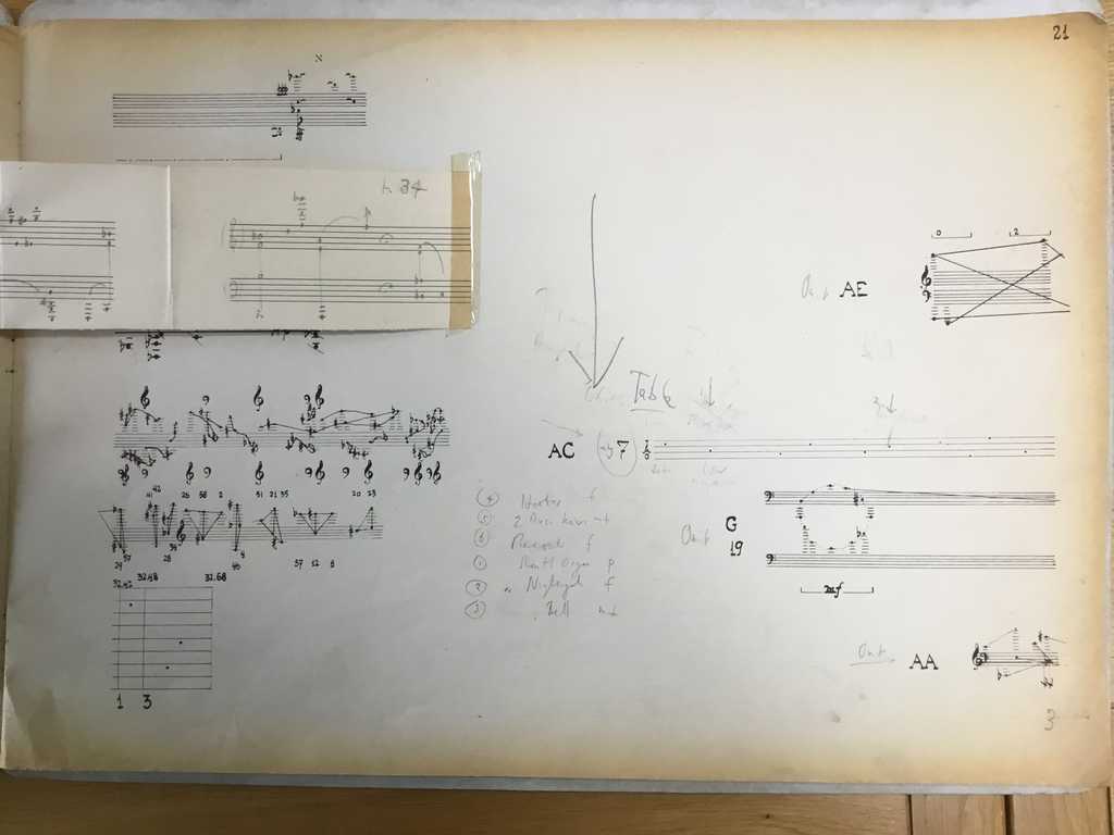John Cage, Solo for Piano, John Tilbury's realisation, pp. 20–21