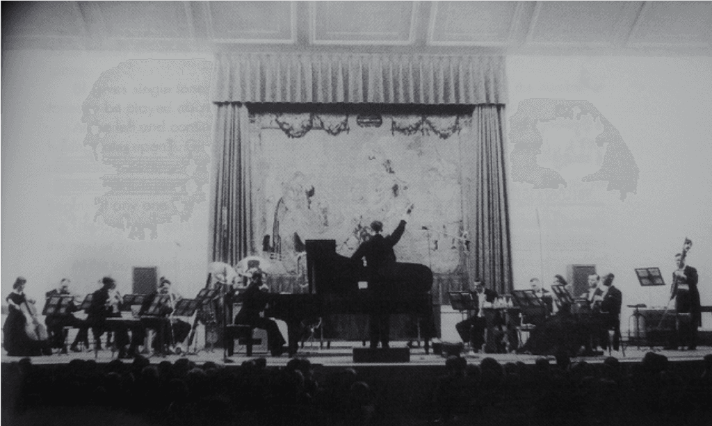 Merce Cunningham conducts the Concert for Piano and Orchestra