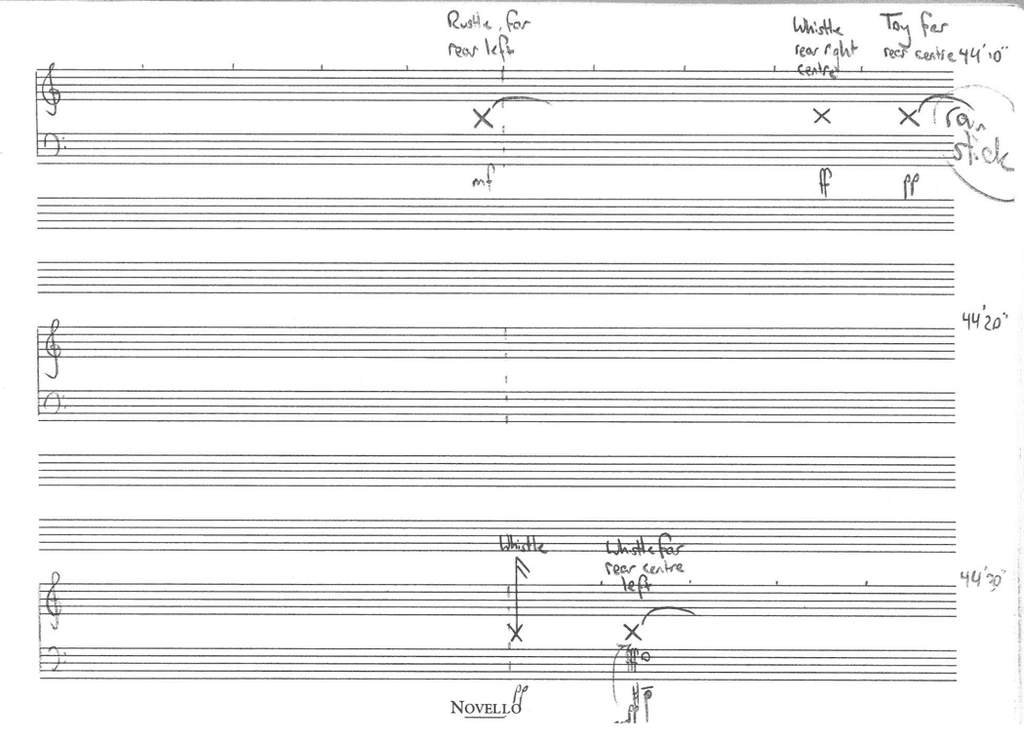John Cage, Solo for Piano, 44′00″–44′30″ of Thomas’s realisation