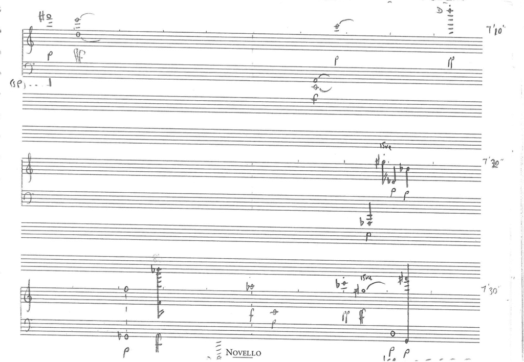John Cage, Solo for Piano, 7′00″-7′30″ of Thomas’s realisation