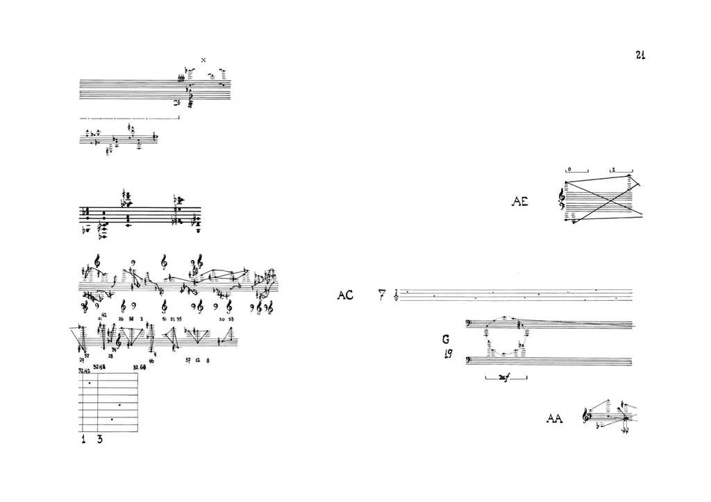 John Cage, Solo for Piano, p. 21