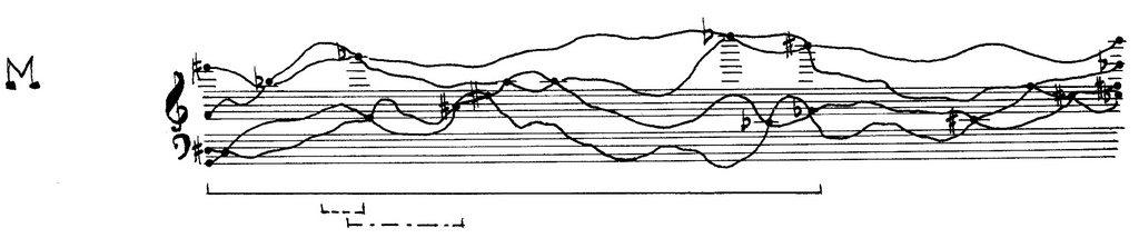 John Cage, Solo for Piano, Notation M, p. 9