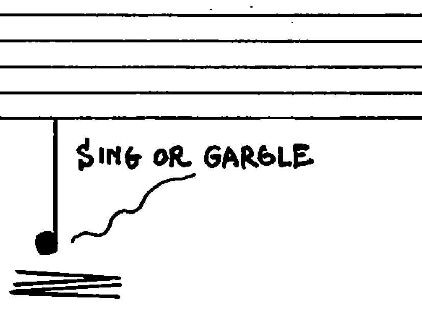 John Cage, Solo for Clarinet, p. 122, line 1
